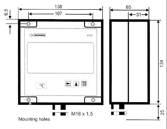 Set-point transmitter, 4-20mA, opbouw IP65