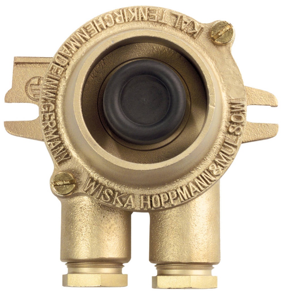 Bouton-poussoir 720/2/AA 2xZ14, 230V 6A 2P O= messing