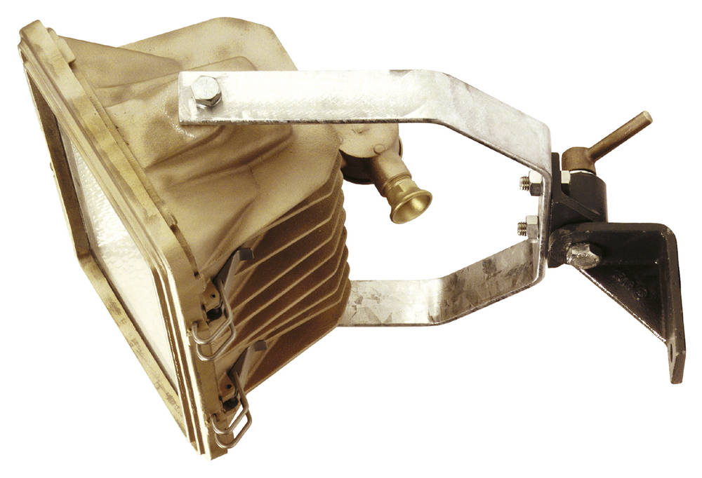 Schijnwerper MS 1000/S halogeen, messing, R7s-15, zwenkbaar