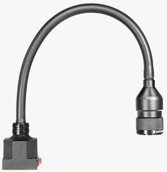 Lampe lecture 3W 50cm 12/24V, IP43 noir 4000K 230lm