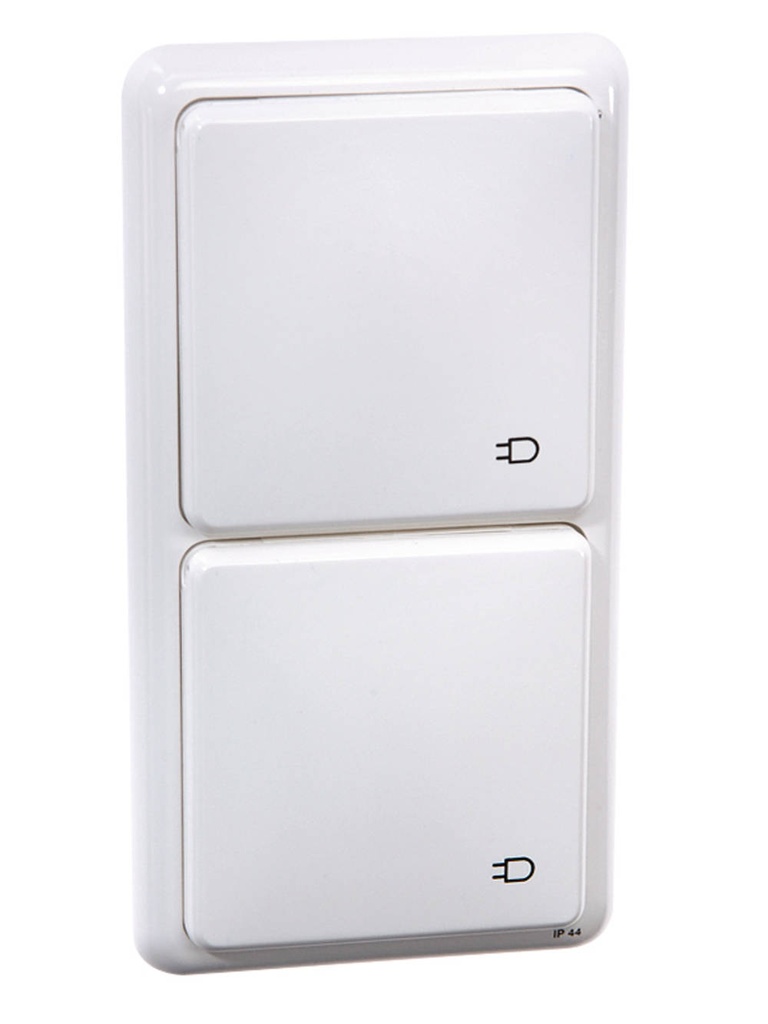 Prise PH-SSF-16D-WT, IP44 250V 16A encast. 2P+T