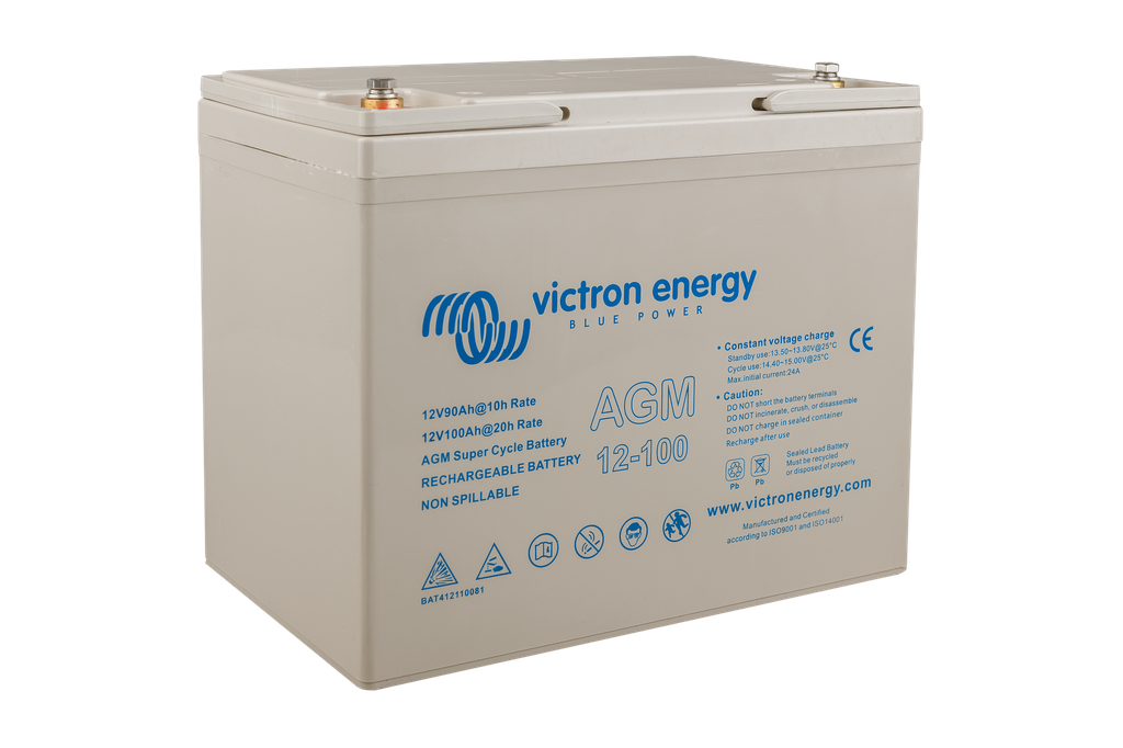 Victron 12V/100Ah AGM Super Cycle batterij (M6)