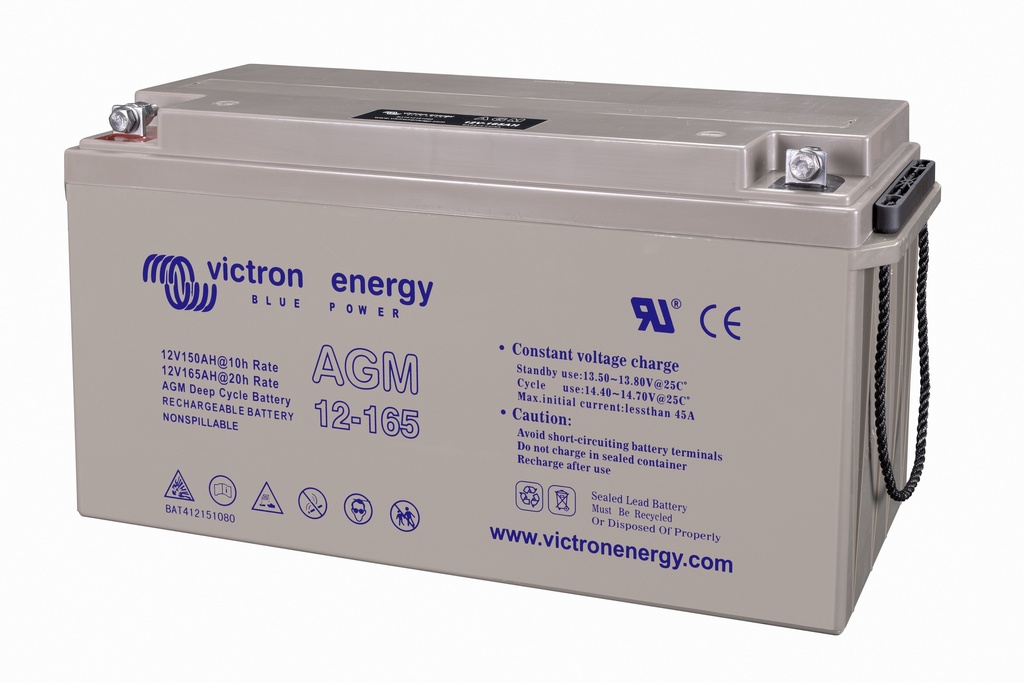 Victron 12V/165Ah AGM Deep Cycle Batt. (M8)