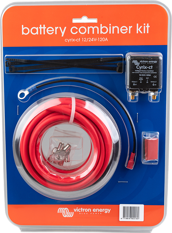 Victron Cyrix-ct 12/24V-120A Battery Combiner Kit Retail