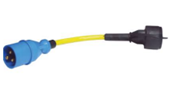 Victron Adapter Cord 16A/250V-CEE plug/Schuko Coupling