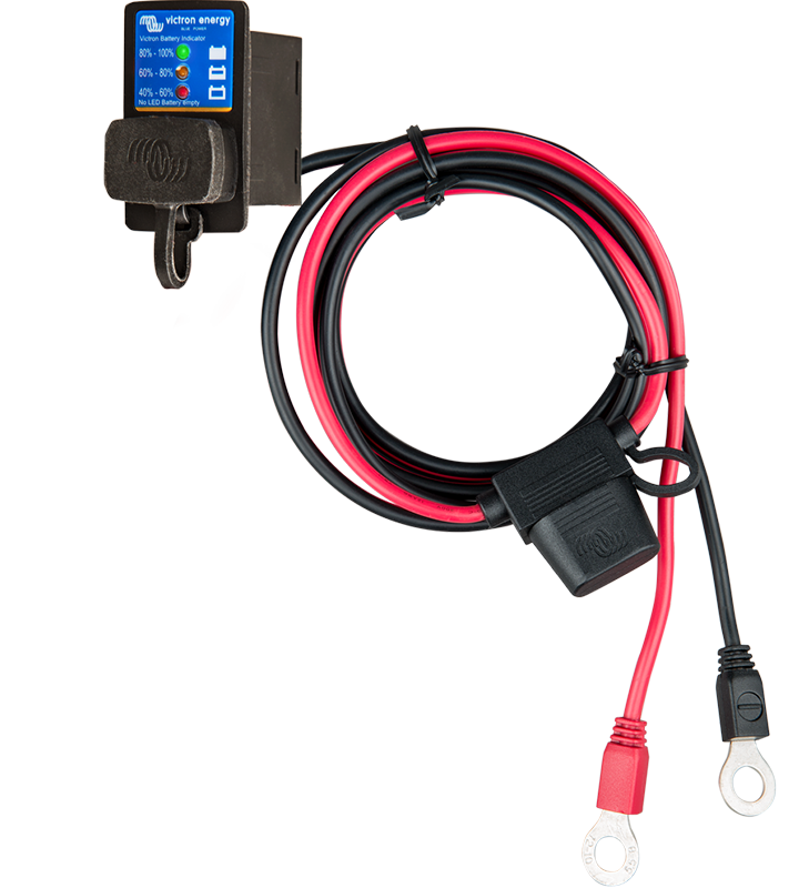 Victron Battery Indicator Panel (M8 eyelet connector / 30A ATO fuse)