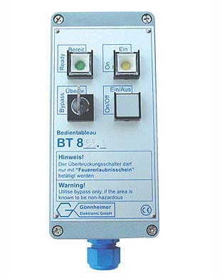 Bedieningspaneel opbouw, IP65, sleutelschakelaar