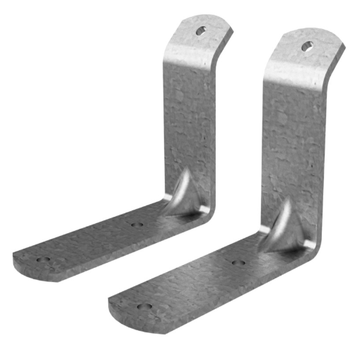 wall mounting angles 45°, P(=2 pcs)