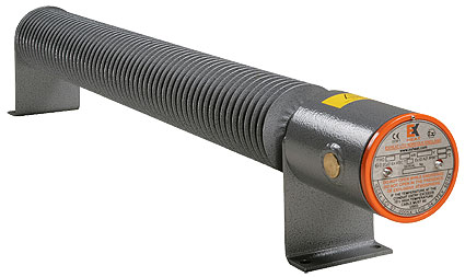 Ribbenbuiskachel 750W, 240V, mono, 2xM20