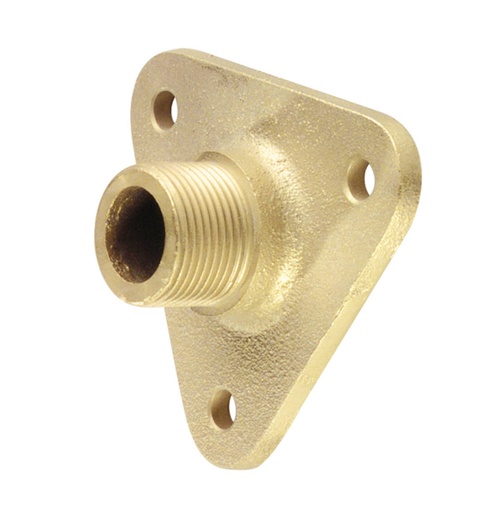 [22000350] Muurbeugel SP-1112 kort, 12 mm voor 1017, 1131 messing