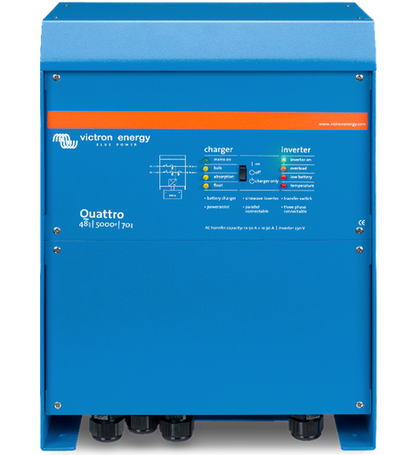 [QUA245021010] Victron Quattro 24/5000/120-100/100 230V VE.Bus