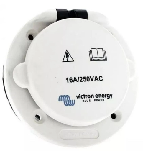 [SHP301603000] Victron Power Inlet Polyamid with cover 16A/250Vac (2p/3w)
