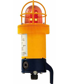 [DSLB20-230AC-Y] Flitslicht, LED, geel, 110-240VAC, 2xM20, IP66