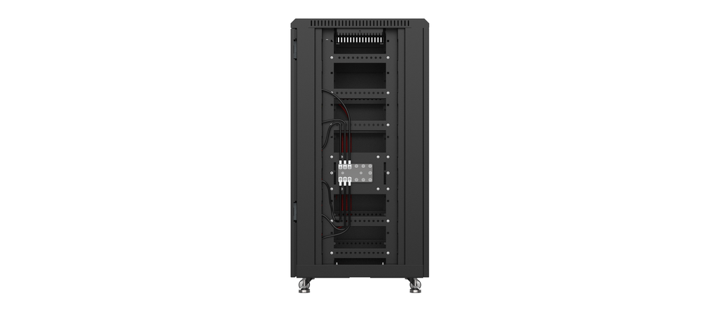 SIMPO voorbedrade patchkast voor 6 st SIMPO5000 incl. busbar 600A en 7 zekeringhouders 