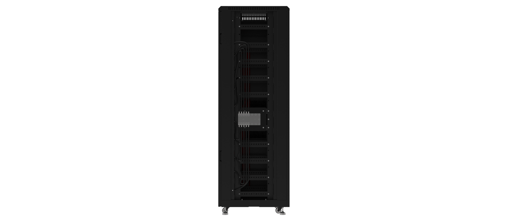 SIMPO voorbedrade patchkast voor 10 st SIMPO5000 incl. busbar 1000A en 7 zekeringhouders 