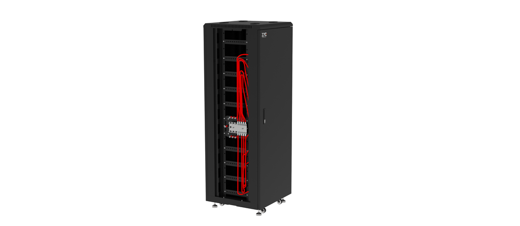SIMPO voorbedrade patchkast voor 10 st SIMPO5000 incl. busbar 1000A en 7 zekeringhouders 