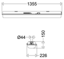 ATEX pole mounting fixture - dimensions