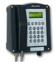 Telefoon, druktoetsen, display, IP66, 24-66VDC, 4xM20, zwart