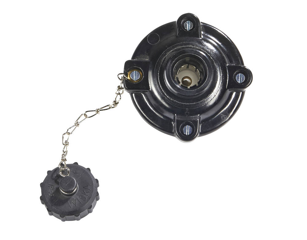 Socket  DK 503/FS concentric, IP56 10A DC 2P recessed mount.