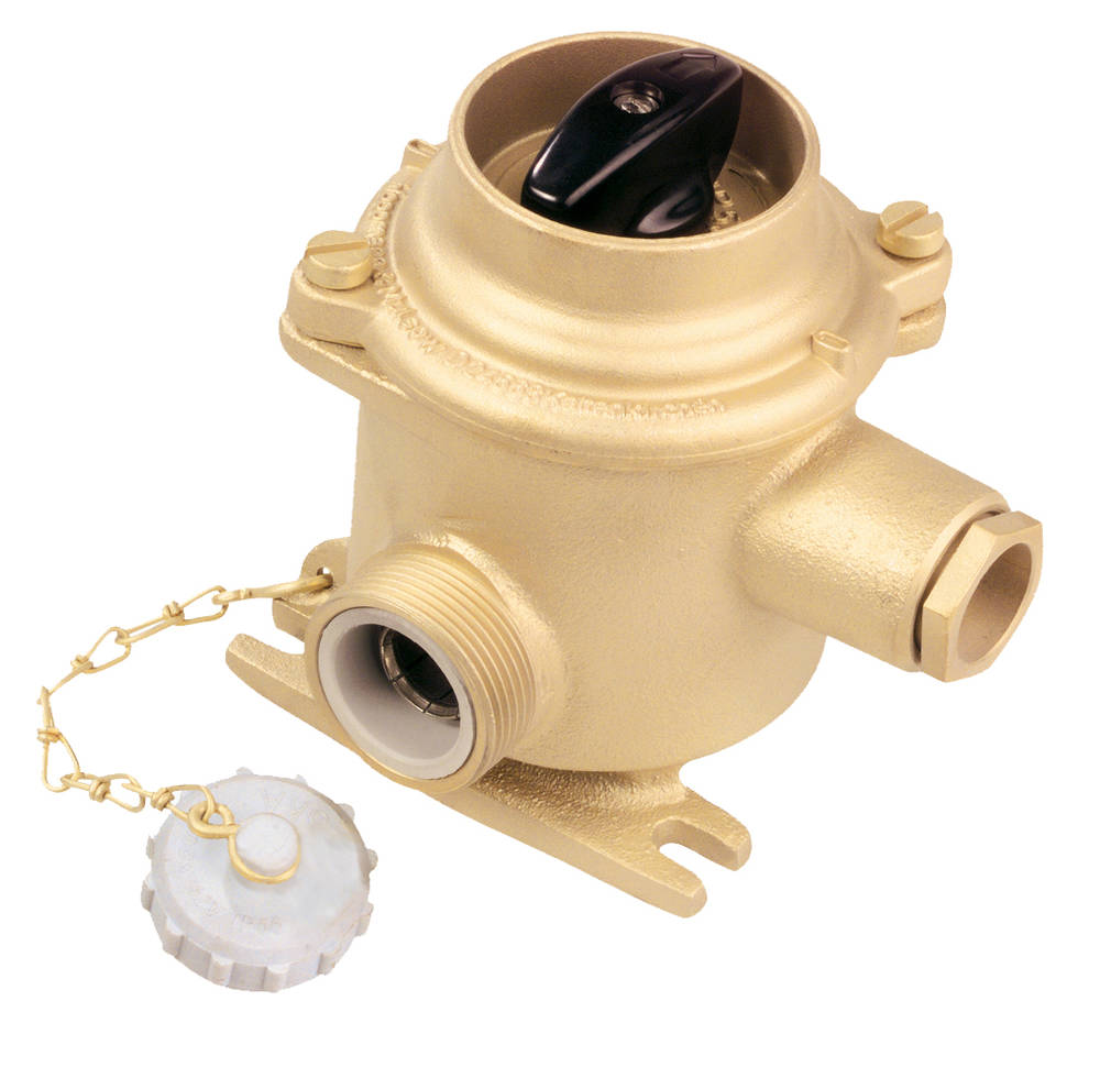 Switch 105/D/P On/Off, IP56, brass, -O- 2P 10A