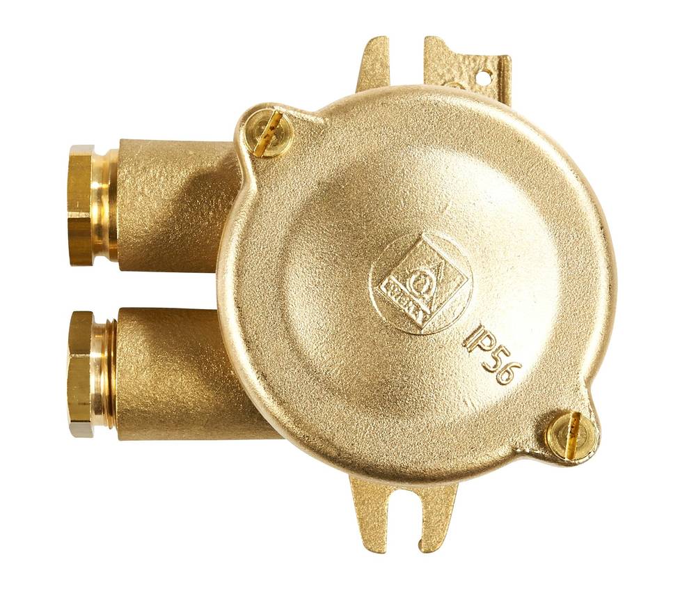 Junction box 1150 2xZ14 =O, 500V 4P 16A 2,5 mm² brass