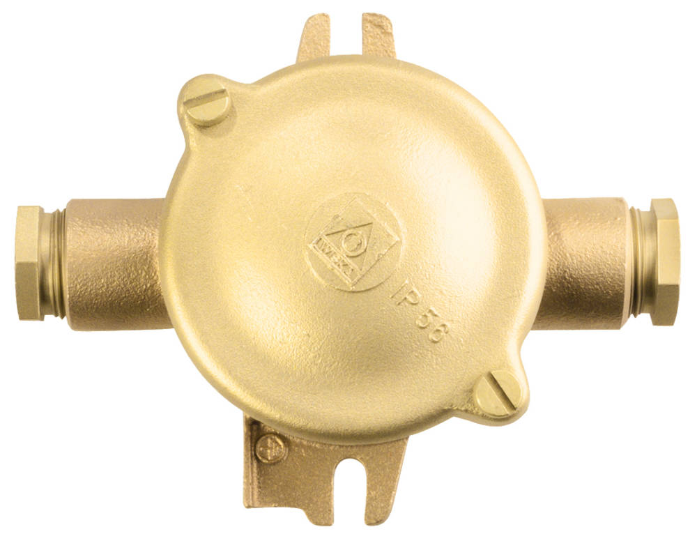 Junction box 1151 4P 2,5 mm², 500V 16A -O- HNA brass