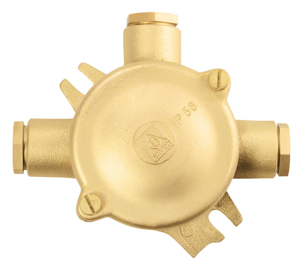 Aftakdoos 1152 4P 2,5 mm², 500V 16A 3 ing. HNA messing