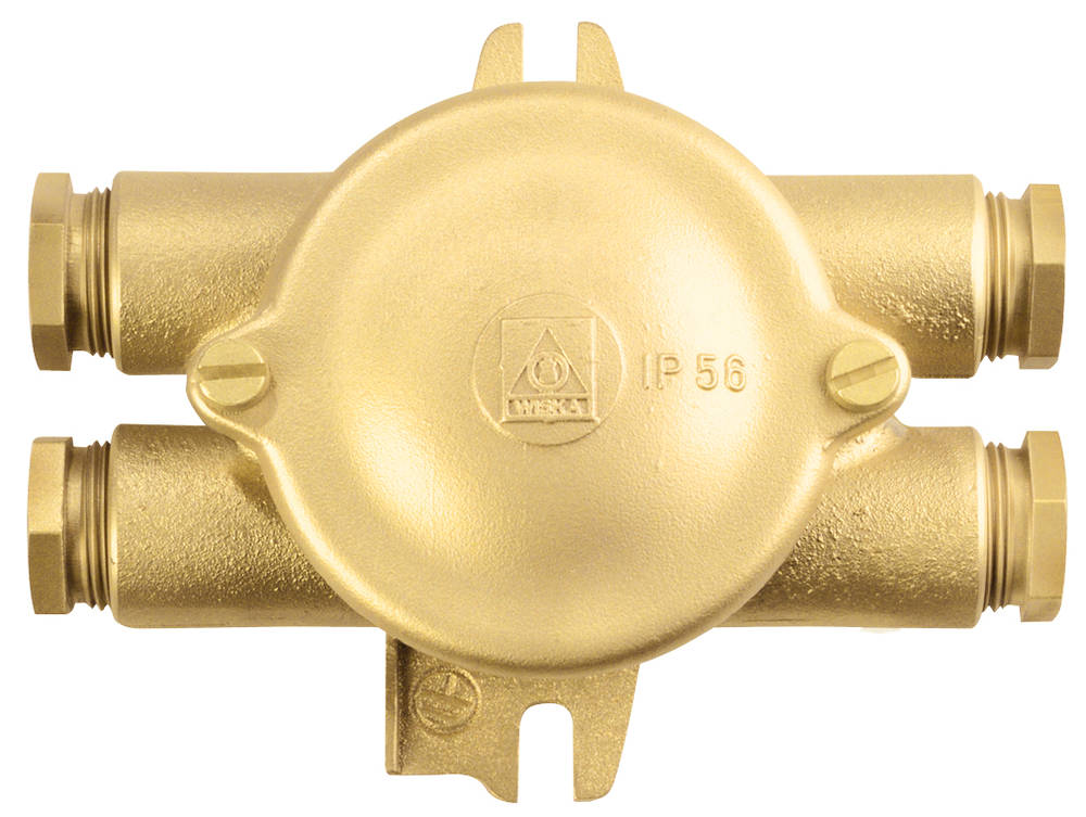 Junction box 1155 4P 2,5 mm², 500V 16A =O= HNA brass