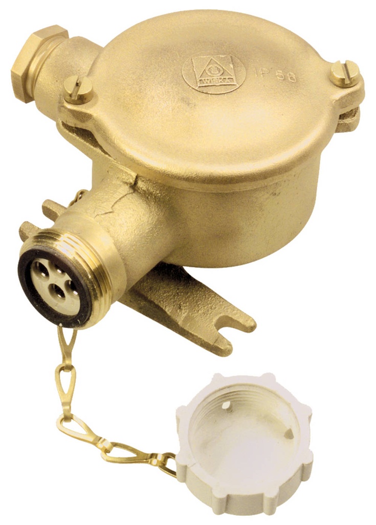 Socket 2072/FS 1xZ14 -O, 50Vdc brass for telecommun.