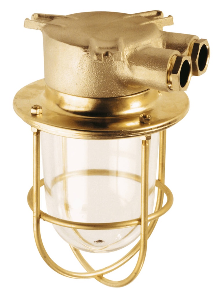 Armatuur 1031/2/clear/mT/1975, B22d =O 100W 230V messing