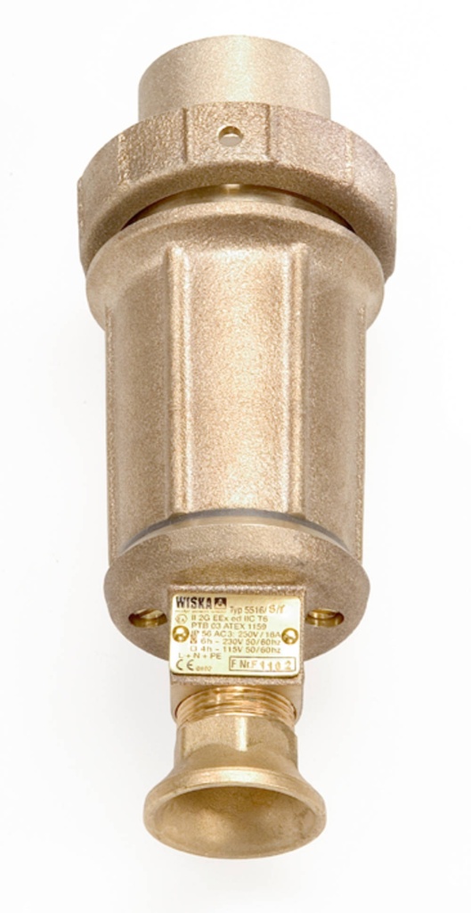 Plug 5516/ST 6h, 16A 2P+E with bayonet ring