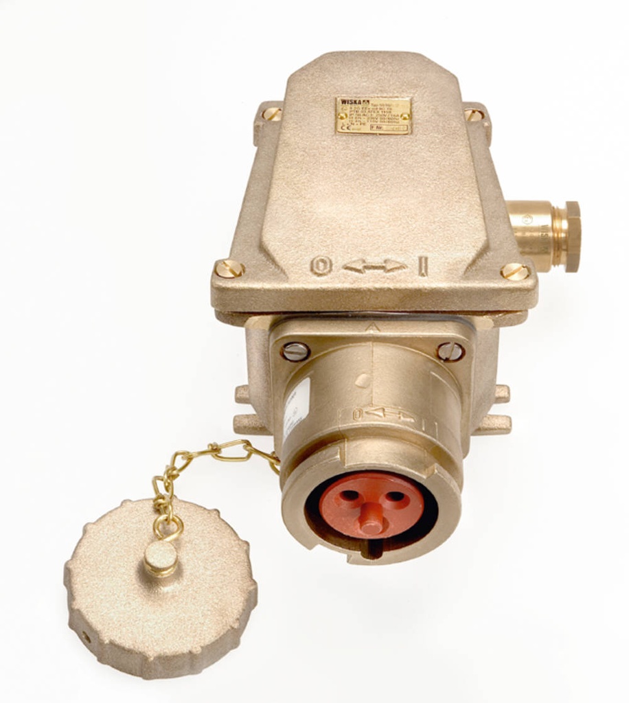 Stopcontact 5516/D/24 -O-, IP56 messing 16A 2P+A 6h