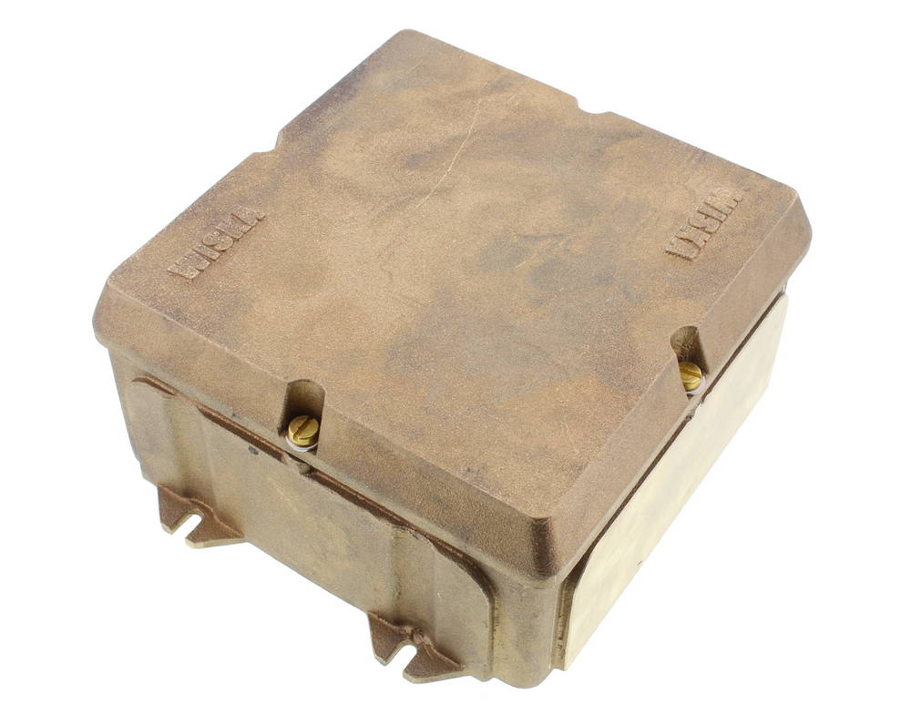 Junct.box MB-B4 empty brass, IP56 200x188x89 mm surface mournt.