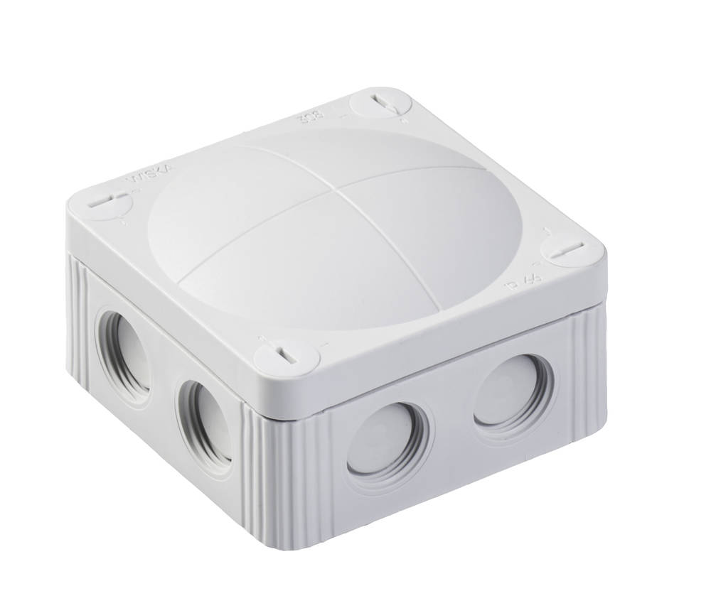 Boîte de dérivation COMBI MAR 308/5 LG ( gris ) 400V IP66/67 85x85x51 mm avec raccordement 5P de 4 mm²