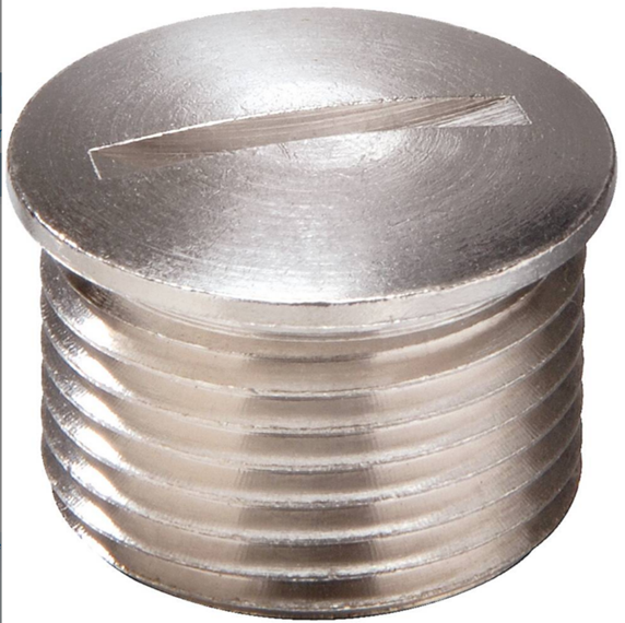 Bouchon EMVS-L 12 M12x1.5, EN60529 IP54 laiton nickelé