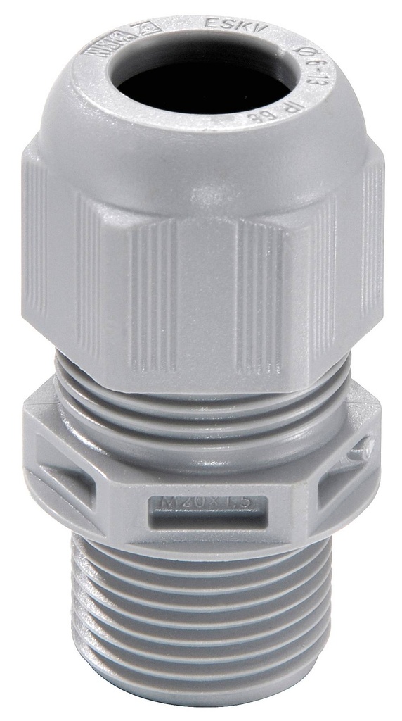 Gland ESKV-L 25 M25x1.5 L=15 mm, RAL7001 9-17 mm polyamide