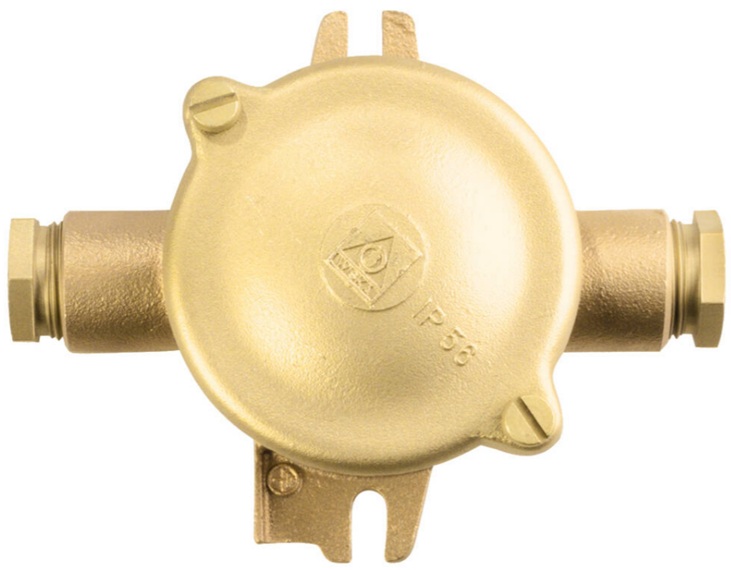 Junction box 1151-OST-W12, HNA brass -O- empty