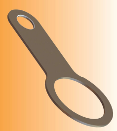 Earthtag M25, brass nickel plated