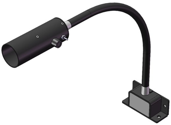 Chart table light 1934N LED 220/50/60, 2m cable white/red IP20 RAL9011