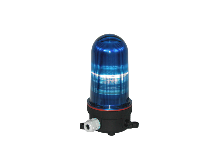 Signaallicht blauw 230V 60WE27, IP67