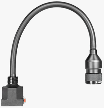 Chart lamp T 3W 70cm 12/24V, IP43 black 4000K 230lm
