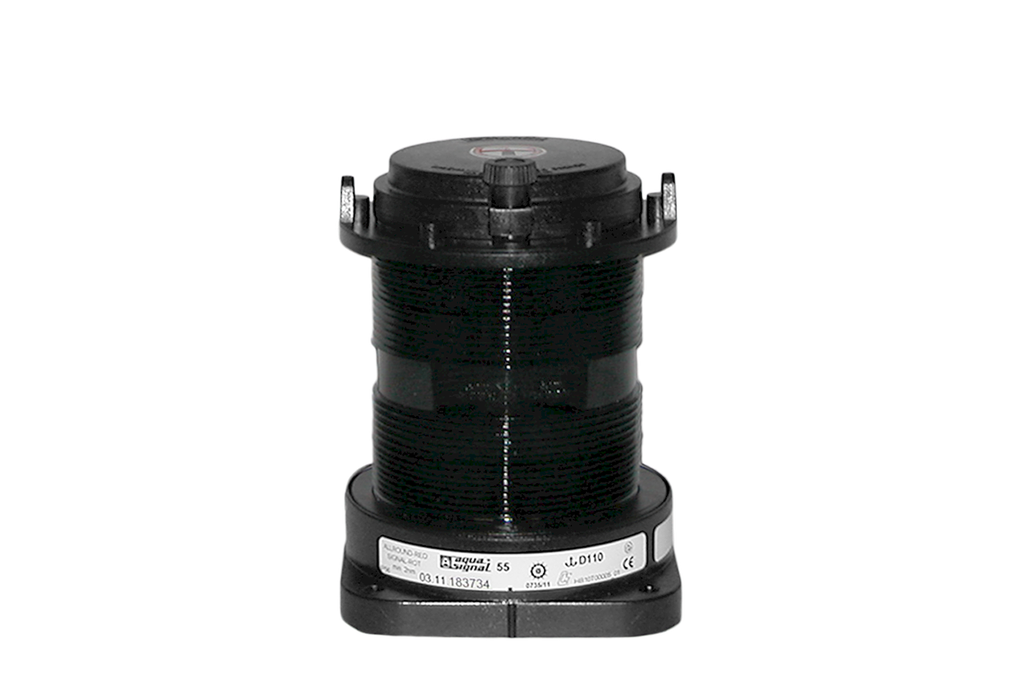 Navigatielantaarn, rond wit, AS55, 24V-25W