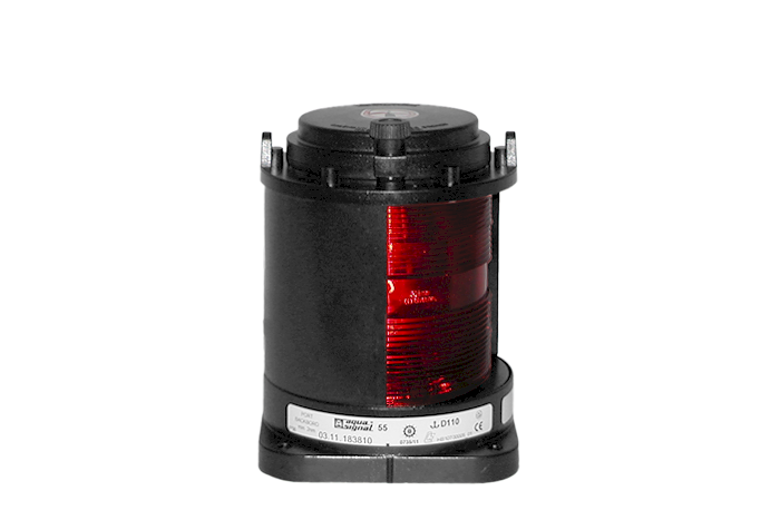 Navigation light, portside, AS55, 12V-120V - USCG/CCS