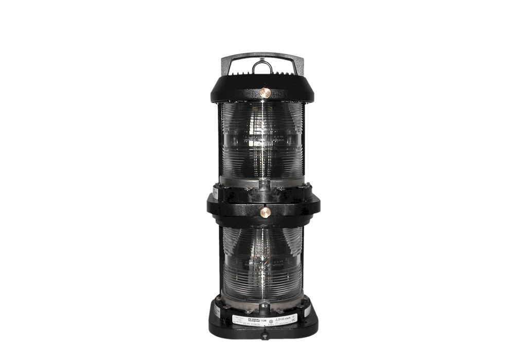 Feu de navigation, tête de mât, double, AS70M, sans lampe