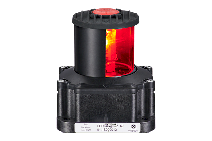 Navigation light LED S60 BB 24Vdc, 2nm 20-50m black IP66/67