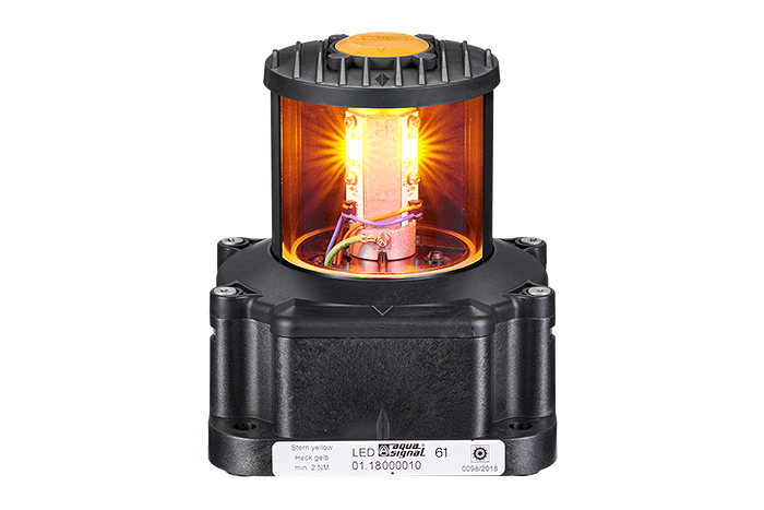 Navigation light LED S61 STY 115-230Vac, 3nm >50m black IP66/67