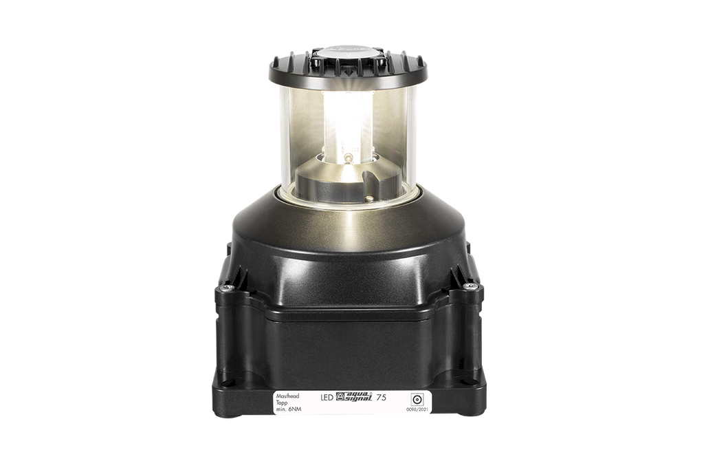 Navigation light LED 75 masthead, 115-230Vac, black 6nm