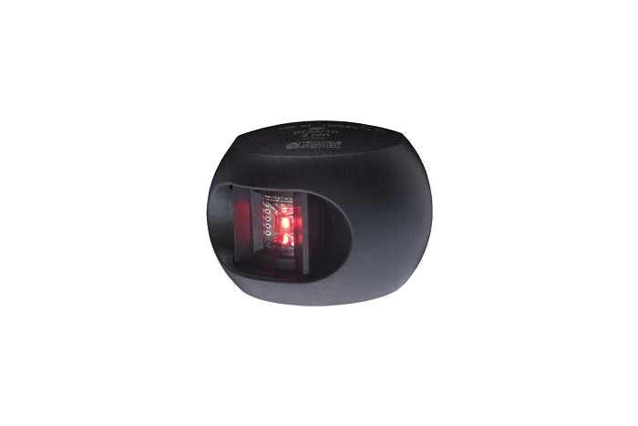Nav.light. LED 112,5° BB black, 2nm, side mounting 12/24V