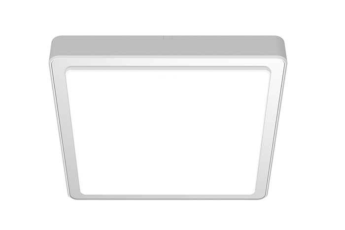 Armature LED AL60-SQ 21W, 220/240V 50/60Hz blanc/chrome