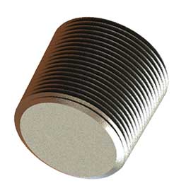 Plug 1/2" NPT, stainless steel 316, socket 10